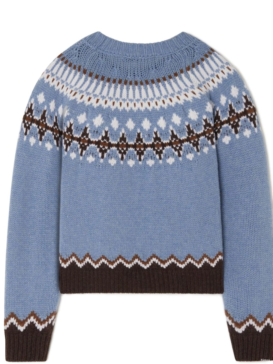Cheap Alanui Women Sweet virgin-wool Winter jumper 0818